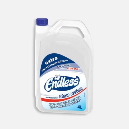 Endless Επαγγελματικό Καθαριστικό Υγρό Τζαμιών clear action 4lt